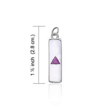 Power Triangle Silver Charm TCM068 - Jewelry